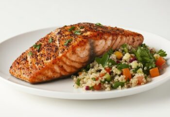 Smoked Salmon with Beet & Quinoa Salad