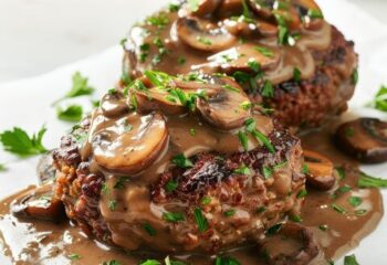 Chopped Sirloin with Marbled Potatoes